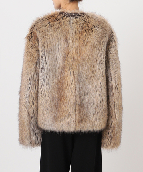 EVERYDAY I LIKE.（エヴリディアイライク）の「*Jane ファージャケット（その他アウター・レディース・タン・FREE）」の10枚目の写真