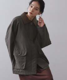 OPAQUE.CLIP | 《CLASSY掲載》ステンカラー中綿コート【洗濯機OK】(ステンカラーコート)