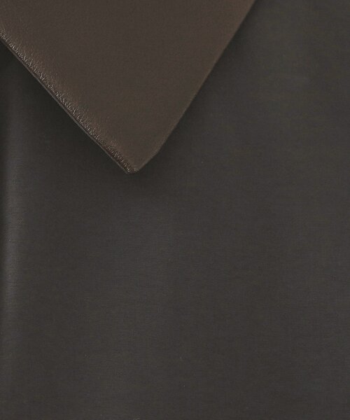 OPAQUE.CLIP（オペークドットクリップ）の「《CLASSY掲載》ステンカラー中綿コート【洗濯機OK】（ステンカラーコート・レディース・ベージュ/チャコールグレー・00）」の6枚目の写真