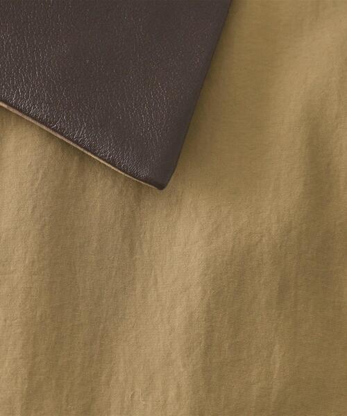 OPAQUE.CLIP（オペークドットクリップ）の「《CLASSY掲載》ステンカラー中綿コート【洗濯機OK】（ステンカラーコート・レディース・ベージュ/チャコールグレー・00）」の10枚目の写真