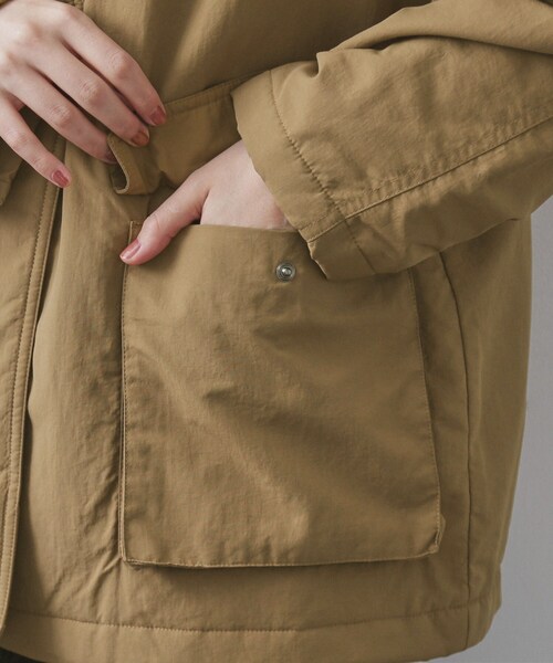 OPAQUE.CLIP（オペークドットクリップ）の「《CLASSY掲載》ステンカラー中綿コート【洗濯機OK】（ステンカラーコート・レディース・ベージュ/チャコールグレー・00）」の16枚目の写真