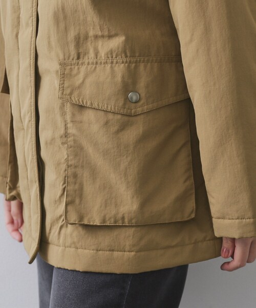 OPAQUE.CLIP（オペークドットクリップ）の「《CLASSY掲載》ステンカラー中綿コート【洗濯機OK】（ステンカラーコート・レディース・ベージュ/チャコールグレー・00）」の17枚目の写真