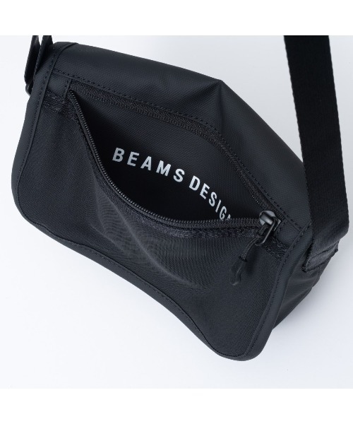 BEAMS DESIGN(ビームス デザイン)の「BEAMSDESIGN(ビームスデザイン)エラスティックメッシュ ショルダーバッグ(ショルダーバッグ・メンズ・ブラック/サンドベージュ/ネイビー・FREE)」の7枚目の写真
