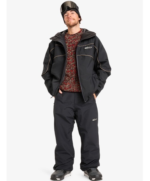 Quiksilver(クイックシルバー)の「SNOW DOWN PT/クイックシルバーワンポイントロゴスキースノーボードパンツ(その他パンツ・メンズ・ブラック/ベージュ/ブラック系その他・MEDIUM/LARGE/X-LARGE/X-SMALL/SMALL)」の10枚目の写真