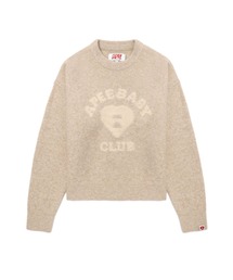 【美品】A BATHING APE ニット レディースM〜L A BATHING APE（アベイシングエイプ） ニット セーター SHARK WOOL MIX