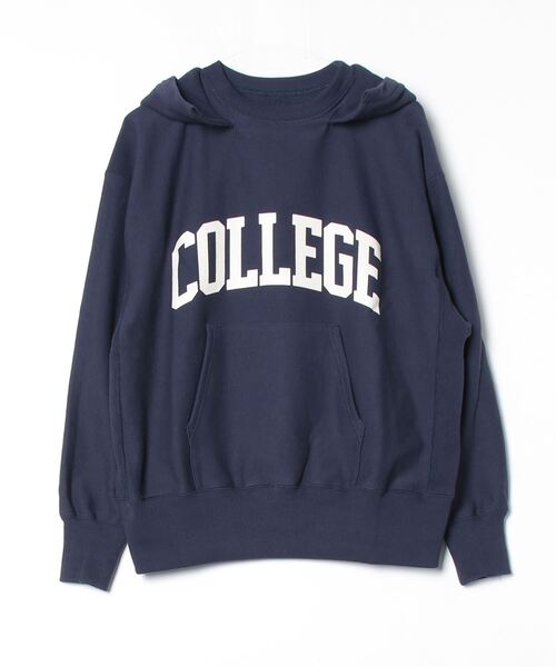 Sanca(サンカ)の「【Sanca】サンカ / REV.W COLLEGE AFTER HOODIE(パーカー・メンズ・グレー/インディゴブルー・3/2)」の2枚目の写真
