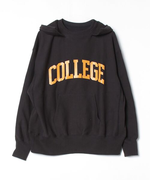 Sanca(サンカ)の「【Sanca】サンカ / REV.W COLLEGE AFTER HOODIE(パーカー・メンズ・グレー/インディゴブルー/ブラック・3/2/1)」の2枚目の写真