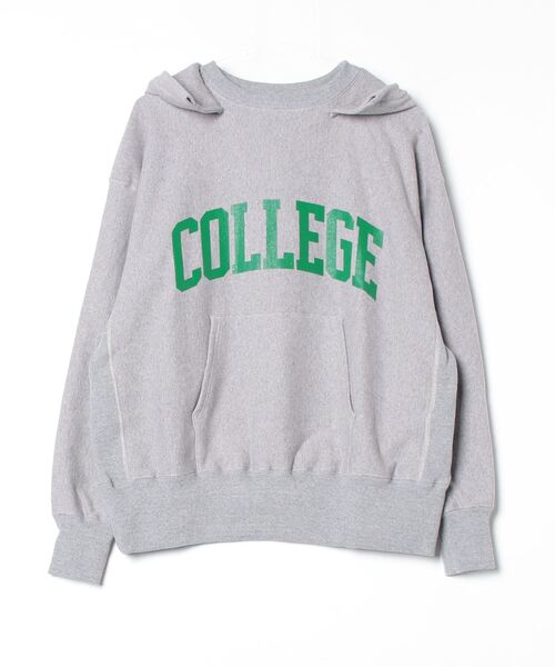 Sanca(サンカ)の「【Sanca】サンカ / REV.W COLLEGE AFTER HOODIE(パーカー・メンズ・グレー/インディゴブルー/ブラック・3/2/1)」の4枚目の写真