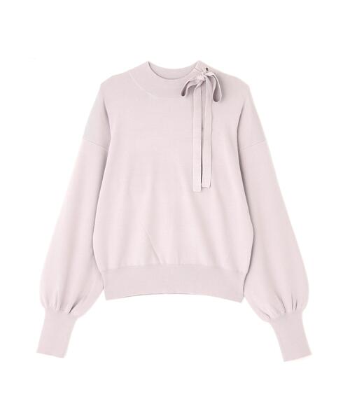 NATURAL BEAUTY BASIC（ナチュラルビューティーベーシック）の「◇サイドナローリボンニット（ニット/セーター・レディース・ブラック/ラベンダー/オフホワイト・FREE）」の17枚目の写真