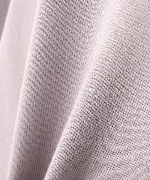 NATURAL BEAUTY BASIC（ナチュラルビューティーベーシック）の「◇サイドナローリボンニット（ニット/セーター・レディース・ブラック/ラベンダー/オフホワイト・FREE）」の4枚目の写真