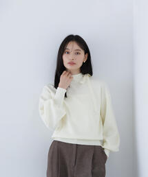 NATURAL BEAUTY BASIC | ◇サイドナローリボンニット(ニット/セーター)