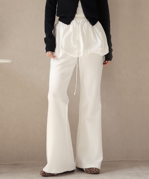 Ulysses(ユリシス)の「バルーンスカートレイヤードパンツ(その他パンツ・レディース・ブラック/ダークグレー/ホワイト・F)」の1枚目の写真