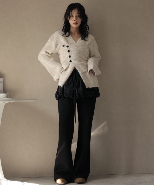 Ulysses(ユリシス)の「バルーンスカートレイヤードパンツ(その他パンツ・レディース・ブラック/ダークグレー/ホワイト・F)」の10枚目の写真