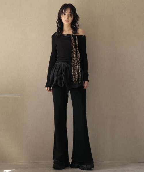 Ulysses(ユリシス)の「バルーンスカートレイヤードパンツ(その他パンツ・レディース・ブラック/ダークグレー/ホワイト・F)」の14枚目の写真