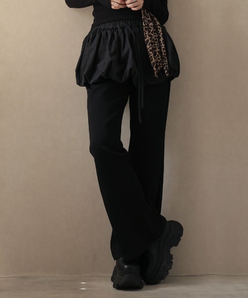 Ulysses(ユリシス)の「バルーンスカートレイヤードパンツ(その他パンツ・レディース・ブラック/ダークグレー/ホワイト・F)」の15枚目の写真