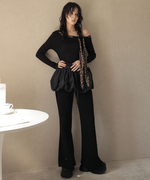 Ulysses(ユリシス)の「バルーンスカートレイヤードパンツ(その他パンツ・レディース・ブラック/ダークグレー/ホワイト・F)」の17枚目の写真