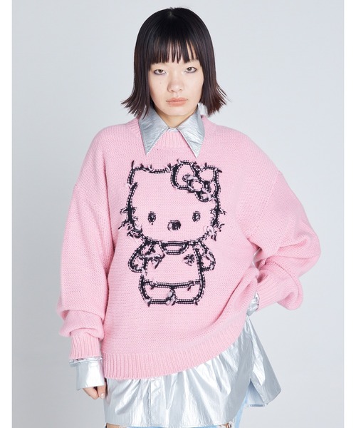 RES — HELLO KITTY x little sunny bite вязаная футболка (knit top)