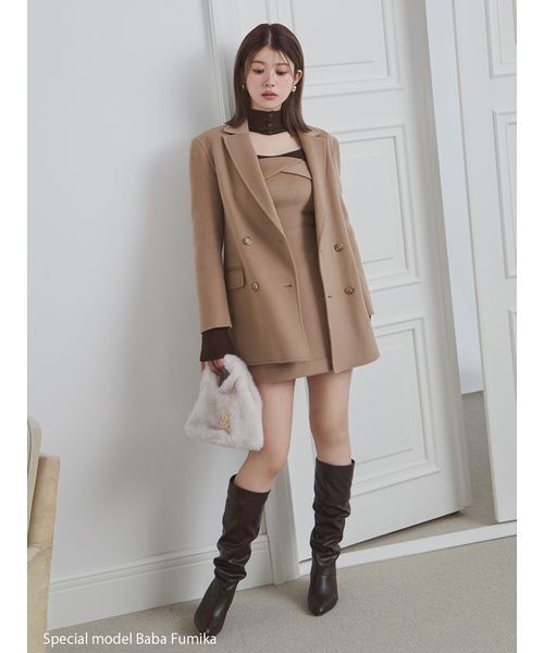 SNIDEL（スナイデル）の「ファーバッグ（ハンドバッグ・レディース・グレー/アイボリー/ライトブルー/ブラウン/ピンク/イエロー・F）」の10枚目の写真