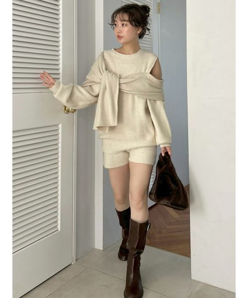 SNIDEL（スナイデル）の「ファーバッグ（ハンドバッグ・レディース・グレー/アイボリー/ライトブルー/ブラウン/ピンク/イエロー・F）」の19枚目の写真