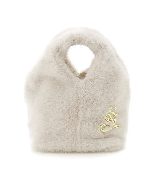 SNIDEL（スナイデル）の「ファーバッグ（ハンドバッグ・レディース・グレー/アイボリー/ライトブルー/ブラウン/ピンク/イエロー・F）」の21枚目の写真