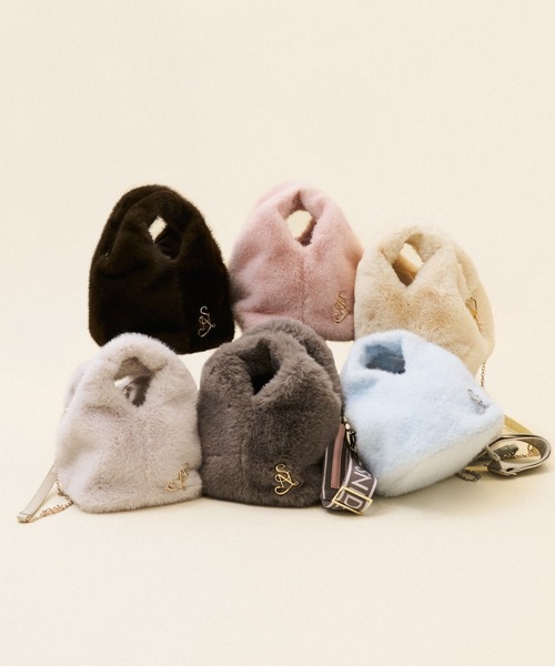 snidel スナイデル ファーバッグ ブラウン SNIDEL（スナイデル） ハンドバッグ ファーバッグ : ZOZOTOWN Yahoo!店