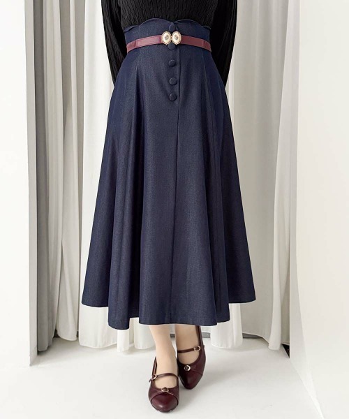 an another angelus(アンアナザーアンジェラス)の「ローズカメオバックルゴムベルト/fint フィント(ベルト・レディース・ブラック/ボルドー/ネイビー・FREE)」の8枚目の写真