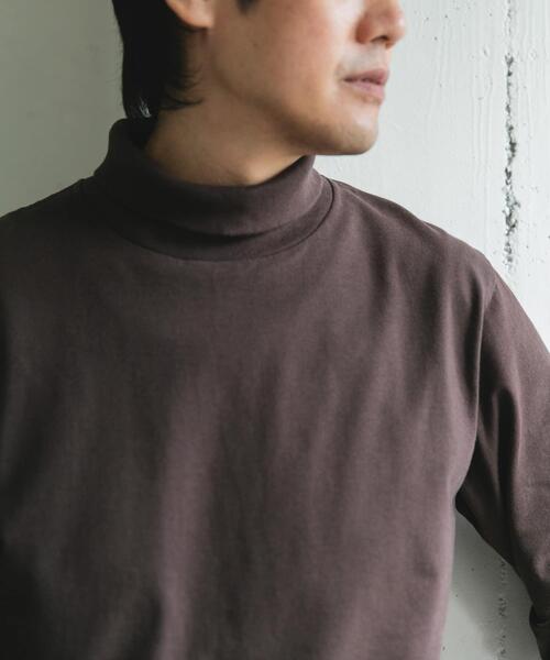 URBAN RESEARCH DOORS（アーバンリサーチドアーズ）の「Grow Organic タートルネックTシャツ（Tシャツ/カットソー・メンズ・オフホワイト/ブラウン・LARGE/MEDIUM）」の16枚目の写真