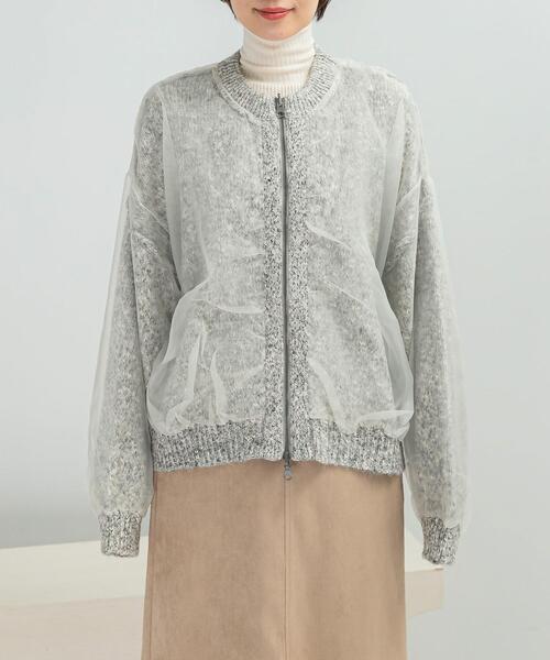 CHIGNON シニヨンリバーオーガンドッキングカーディガン CHIGNON リバーオーガンドッキングカーディガン（カーディガン/ボレロ