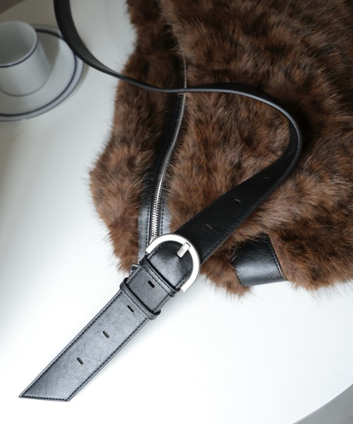 Ulysses（ユリシス）の「アニマル柄ファーショルダーバッグ（ショルダーバッグ・レディース・モカ/ピンクベージュ・F）」の17枚目の写真