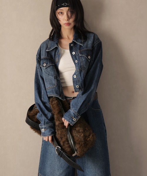 Ulysses（ユリシス）の「アニマル柄ファーショルダーバッグ（ショルダーバッグ・レディース・モカ/ピンクベージュ・F）」の11枚目の写真