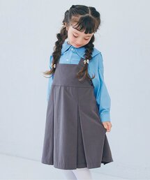 p.premier | 【ジュニア対応】サスペンダープリーツジャンパースカート(スーツスカート)