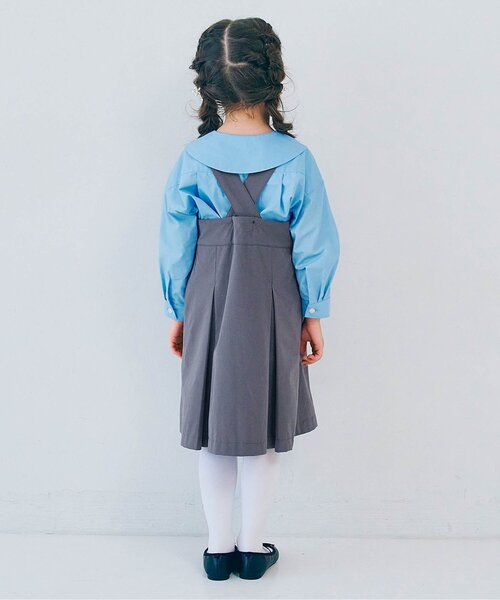 p.premier（ピードットプルミエ）の「【ジュニア対応】サスペンダープリーツジャンパースカート（スーツスカート・キッズ・ブラック/グレー/ネイビー・90/100/110/120/130/140）」の16枚目の写真