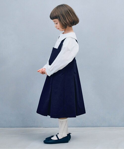 p.premier（ピードットプルミエ）の「【ジュニア対応】サスペンダープリーツジャンパースカート（スーツスカート・キッズ・ブラック/グレー/ネイビー・90/100/110/120/130/140）」の20枚目の写真