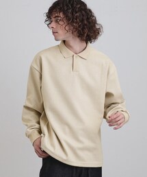 tk.TAKEO KIKUCHI | ヘリンボンジャカードスキッパーポロシャツ(Tシャツ/カットソー)