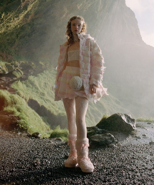 ROCKFISH WEATHERWEAR（ロックフィッシュウェザーウェア）の「[X SUSAN FANG] FURRY MIDDLE BOOTS（ブーツ・レディース・ピンク/クリーム・24.0cm/23.0cm/25.0cm）」の12枚目の写真