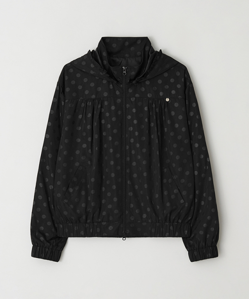 DOT FRILL HOODED WINDBREAKER JUMPER OHESHIOオヘシオdot frill