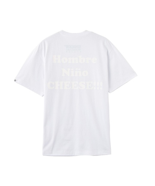 Hombre Nino(オンブレニーニョ)の「Hombre Nino S/S PRINT TEE CHEESE HN0251-CT0015(Tシャツ/カットソー・メンズ・ブラック/ホワイト・M/L)」の1枚目の写真