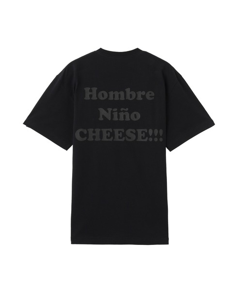 Hombre Nino(オンブレニーニョ)の「Hombre Nino S/S PRINT TEE CHEESE HN0251-CT0015(Tシャツ/カットソー・メンズ・ブラック/ホワイト・M/L)」の2枚目の写真