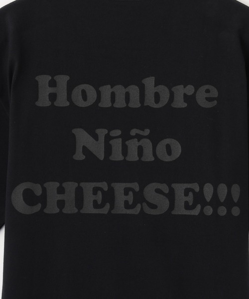 Hombre Nino(オンブレニーニョ)の「Hombre Nino S/S PRINT TEE CHEESE HN0251-CT0015(Tシャツ/カットソー・メンズ・ブラック/ホワイト・M/L)」の7枚目の写真