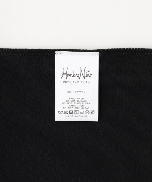 Hombre Nino(オンブレニーニョ)の「Hombre Nino S/S PRINT TEE CHEESE HN0251-CT0015(Tシャツ/カットソー・メンズ・ブラック/ホワイト・M/L)」の10枚目の写真