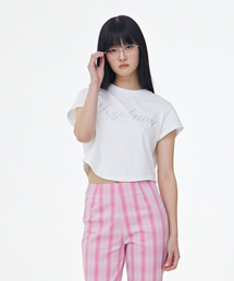 FOGDAWN（フォグダウン）の「Fogdawn Round T-shirt (white)（Tシャツ/カットソー）」