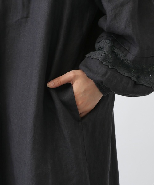 セール】《natural by clip》14リネンレースワンピース（ワンピース