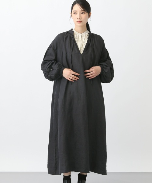 セール】《natural by clip》14リネンレースワンピース（ワンピース