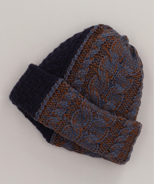 CA4LA(カシラ)の「TWO PATTERNS WATCH7(ニットキャップ/ビーニー・メンズ・ブラック/ネイビー/レッド・ONESIZE)」の2枚目の写真