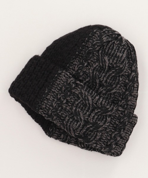 CA4LA(カシラ)の「TWO PATTERNS WATCH7(ニットキャップ/ビーニー・メンズ・ブラック/ネイビー/レッド・ONESIZE)」の1枚目の写真
