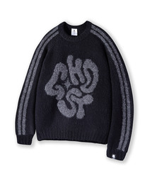 GHOST REPUBLIC（ゴーストリパブリック）の「モヘアグラフィックラグラントラックブークルニット GKM-159（ニット/セーター）」