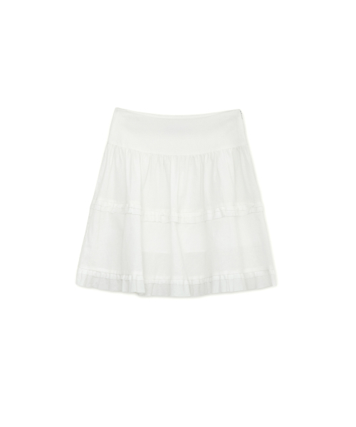 SUNBURNPROJECT(サンバーンプロジェクト)の「Frill Midi Skirt, WHITE(スカート・レディース・その他・MEDIUM/SMALL)」の2枚目の写真
