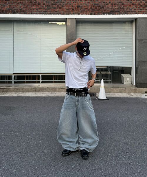 TOFFEE（トフィー）の「ダンボデニムパンツ(VINTAGE BLUE)（デニムパンツ・メンズ・その他・SMALL/MEDIUM/LARGE/X-LARGE/X-SMALL）」の9枚目の写真