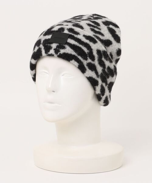 ALLSAINTS(オールセインツ)の「NORA LEOPARD PRINT BEANIE | NORA レオパード プリント ビーニー(ニットキャップ/ビーニー・レディース・ブラック系その他・ONE SIZE)」の5枚目の写真