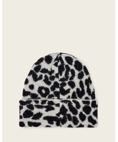 ALLSAINTS(オールセインツ)の「NORA LEOPARD PRINT BEANIE | NORA レオパード プリント ビーニー(ニットキャップ/ビーニー・レディース・ブラック系その他・ONE SIZE)」の4枚目の写真